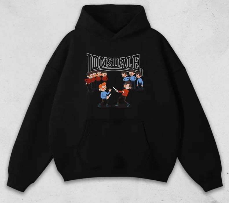 Мужские худи Lonsdale Logo унисекс лонсдейл толстовка кофта лонгслив