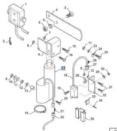 Siłownik owijarka sznurka NH 550 WP ORYGINAŁ 84.320856