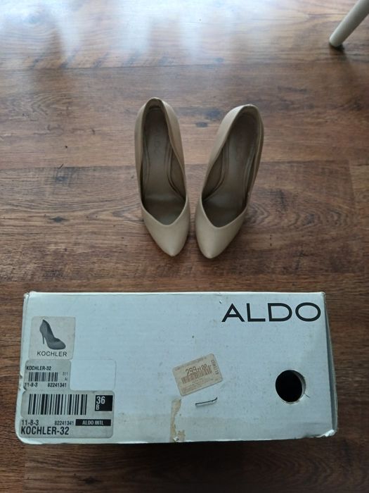 Szpilki ALDO Kochler – Skóra Naturalna Nude/Beż – Rozmiar 36