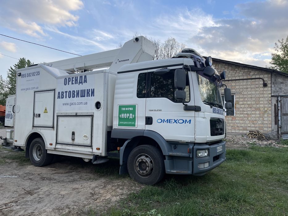 Автовишка, оренда вишки, вишка 18м, 24/7 Київ і область