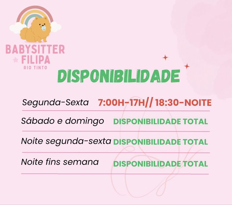 Babysitter em rio tinto