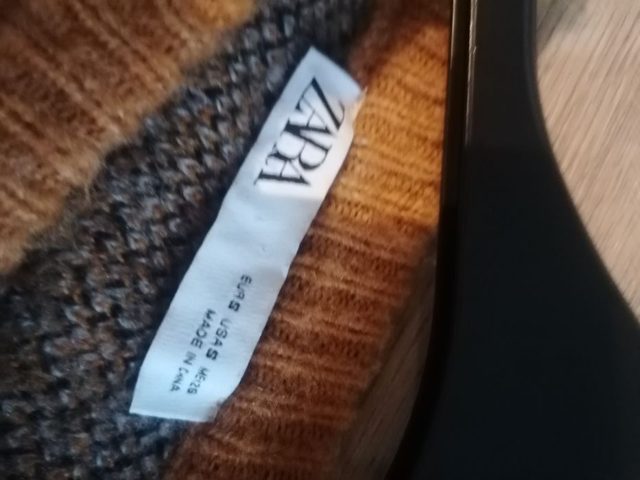 Sweterek zara s musztardowy