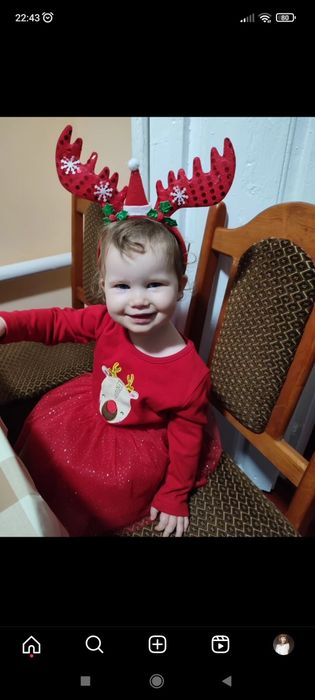 Новорічний наряд сукня туніка Різдвяний олень