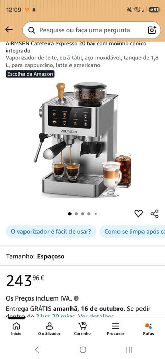 Maquina cafe como nova