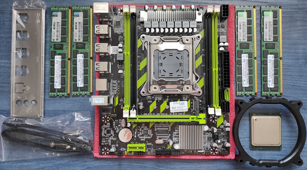 Комплект Kllisre X79 & Xeon E5-2650v2, 2670v2, 2680v2  & 16Gb