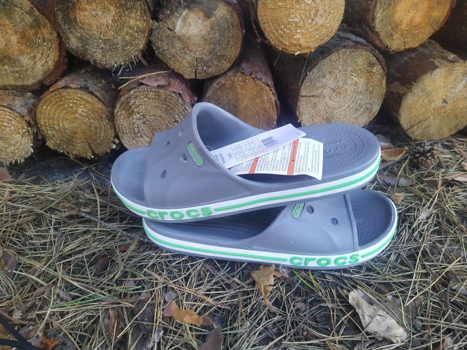 Crocs Crocband Light GreyNavy кроксы шлепанцы мужские кроксы 36-42