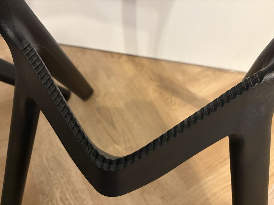 Hoker czarny stylowy 2szt.