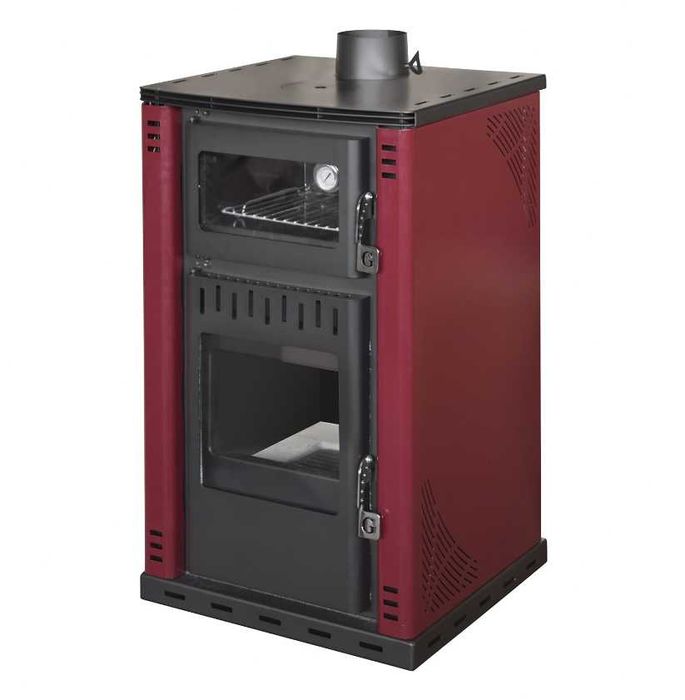 Piec na drewno 27,6kW ! piec, koza z płaszczem wodnym i piekarnikiem!