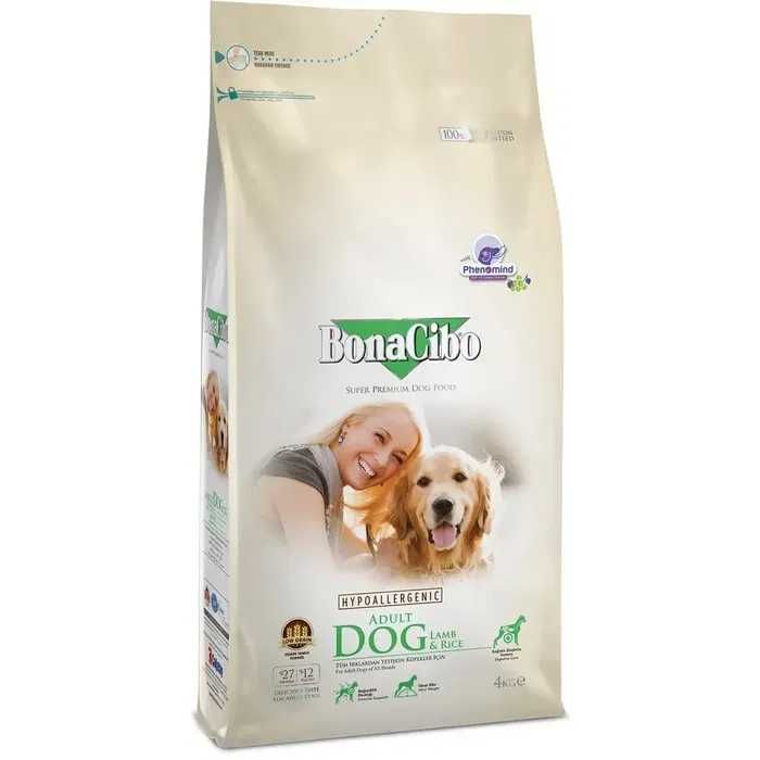 BonaCibo Adult Dog Lamb&Rice Сухий корм для собак 15 кг