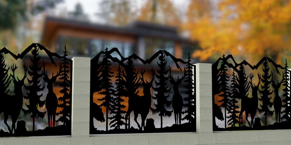 Nowoczesny panel laserowy ażurowy przęsło pomysł na ogrodzenie do domu