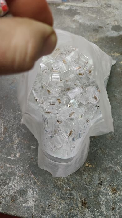 Lote de Conectores RJ45 (Fichas de Rede Ethernet) - Novo