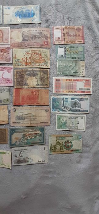 Banknoty , kraje arabskie.