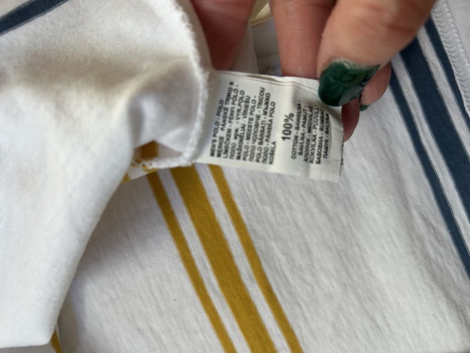 #Cropp koszulka polo biała paski XXL