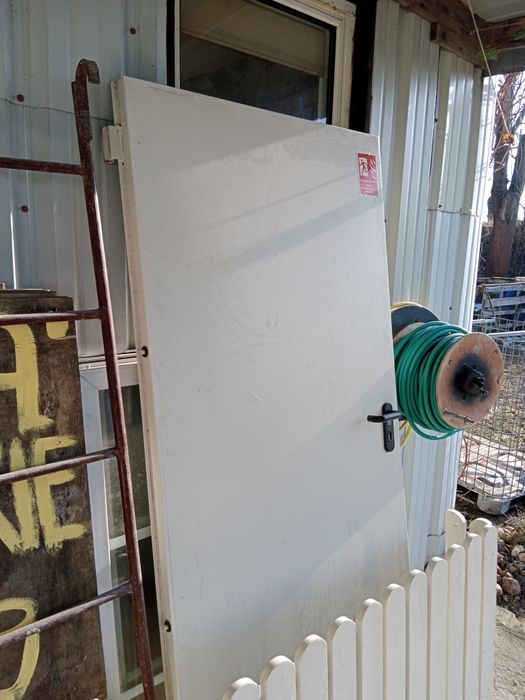 Drzwi stalowe 95x202cm bez ościeżnicy