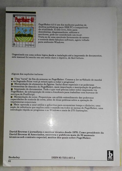 Livro PageMaker 4.0 para Windows64750578491651122