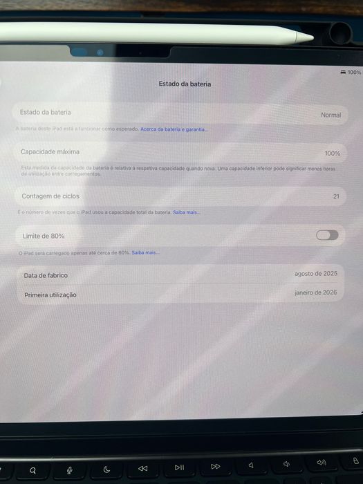 iPad Pro M5 11" 512GB + Magic Keyboard + Apple Pencil Pro + Capa Folio