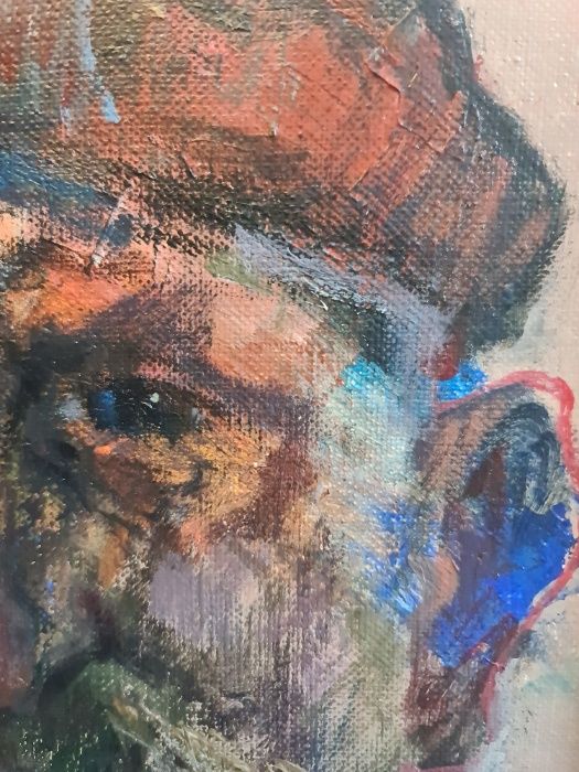 Obraz znanego artysty na płótnie OPRAWIONY Kominiarz na szczęście