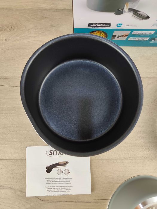 Sitram Zestaw 3 garnków rondli aluminium 16/18/20 cm z uchwytem