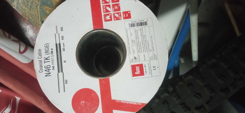 fio antena  rolo 100m novo