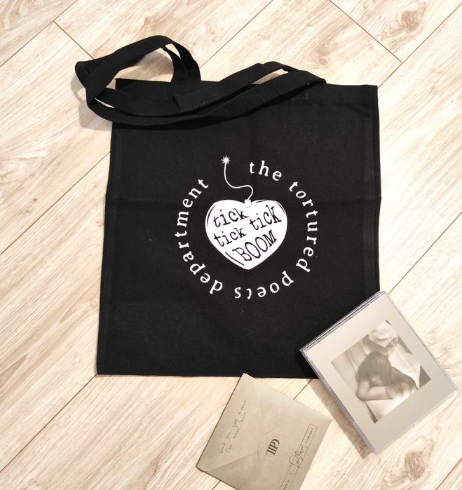 Torba czarna tote bag Taylor Swift ttpd