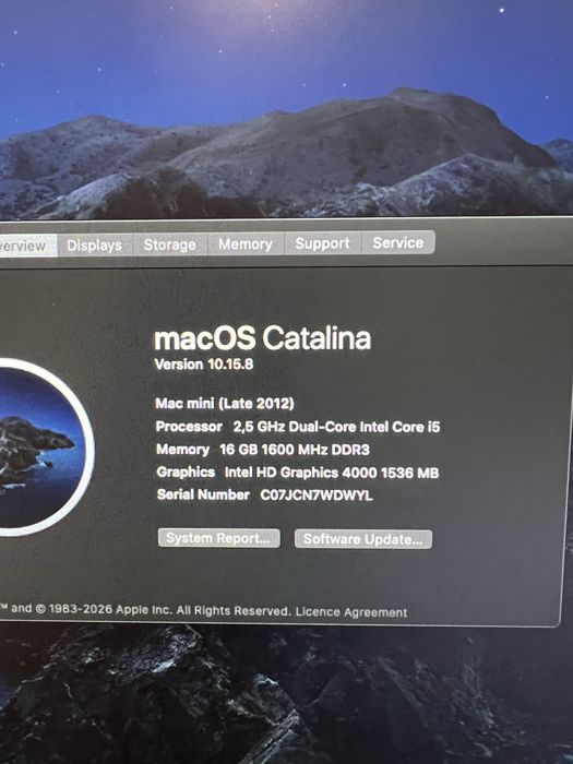 Mac mini (late 2012) / i5 / 16gb / 240 ssd