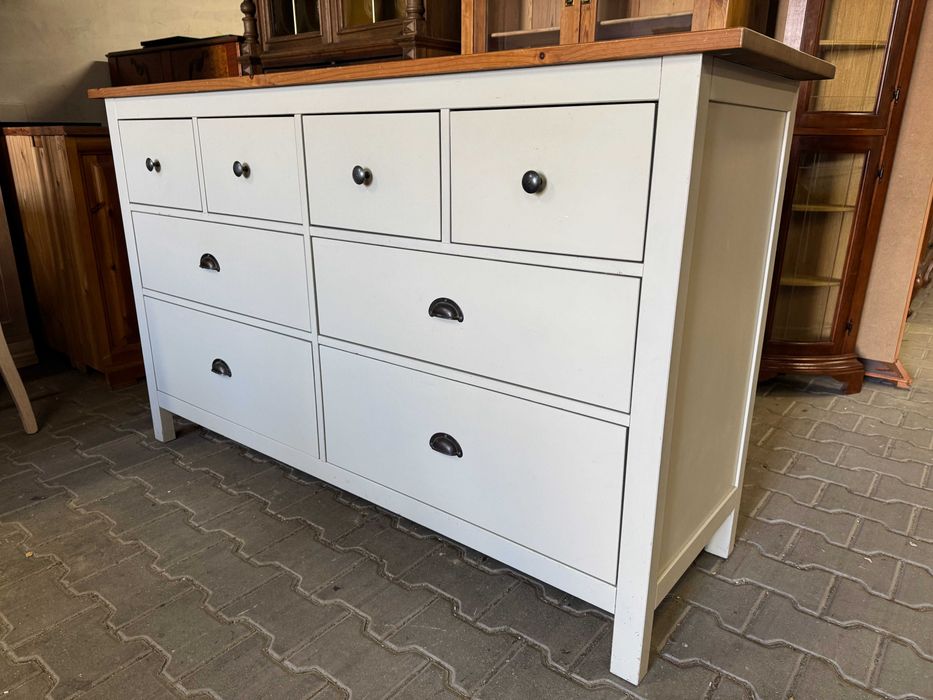 Komoda drewniana komoda w stylu prowansalskim komoda Ikea Hemnes