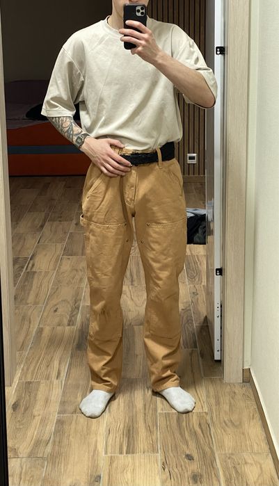 штани Carhartt Double Knee Denim Work Pants Size 32/30
