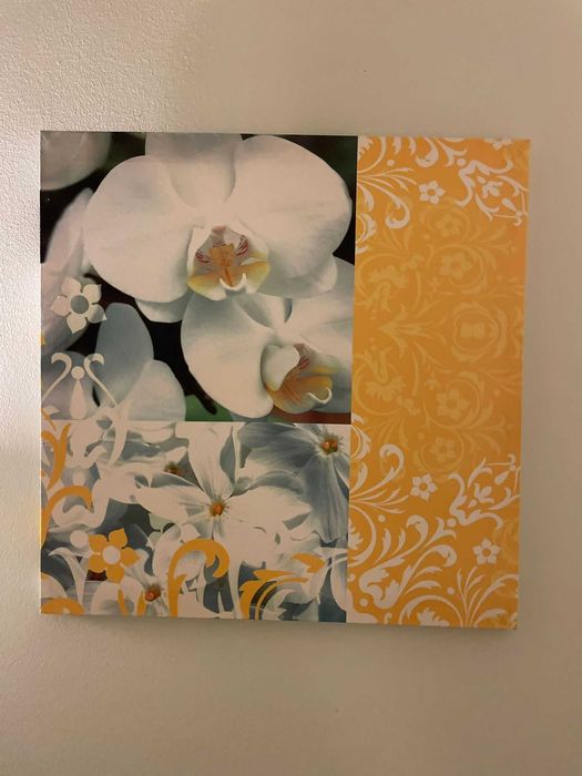 Quadros + almofadas decoração