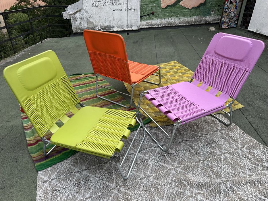 Komplet leżaków lata 70
