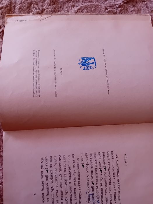 Livro Antigo Romance da Raposa