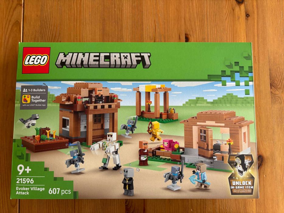 Lego Minecraft 21596 – Ataque à Aldeia do Evocador – Novo e selado