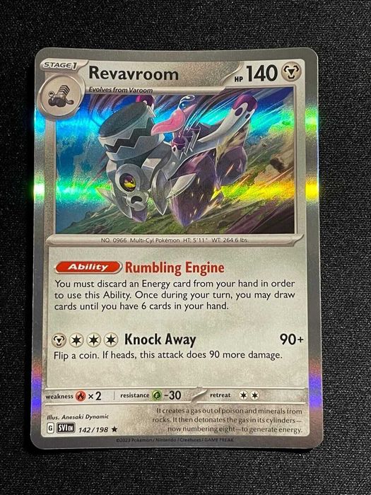 Carta Pokémon Revavroom 142/198 Scarlet & Violet