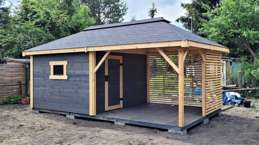 Domek Narzędziowy PAWEŁ z Altaną 2w1 Producent DREWNOTRIK.PL