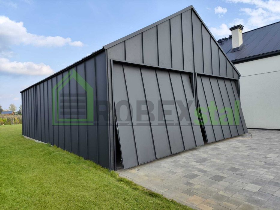 Garaż na rąbek 6,00 x 5,80 m + pomieszczenie gospodarcze 6,00 x 3,00 m