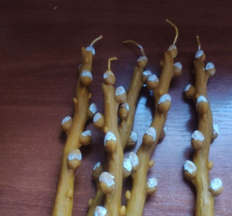 Свічки з натурального бджолиного воску