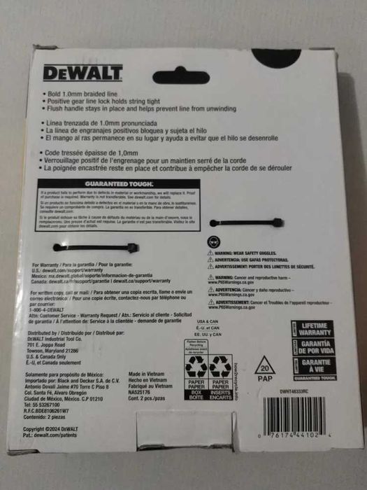 Новинка! Отбивочный шнур DEWALT DWHT48333 с мелом красным