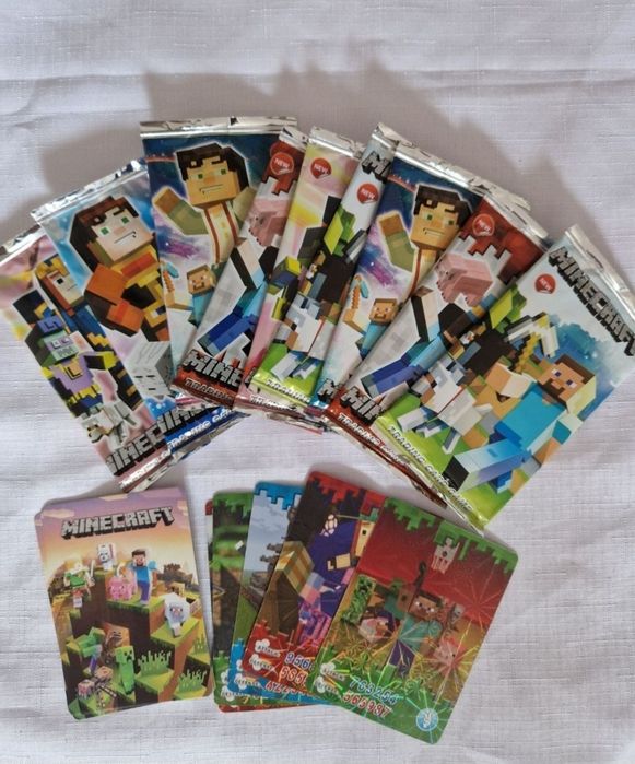 Karty  minecraft plus pokemon