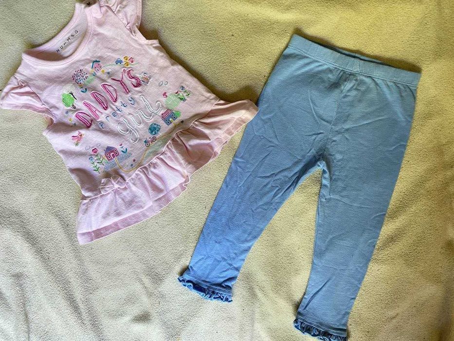 Пакет летней одежды на девочку 9-12 месяцев