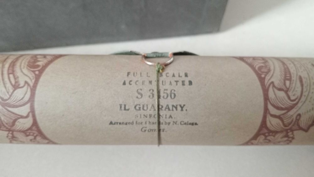 Rolo de Pianola Universal Music Roll - Il Guarany (Carlos Gomes) S 3456 - Completo