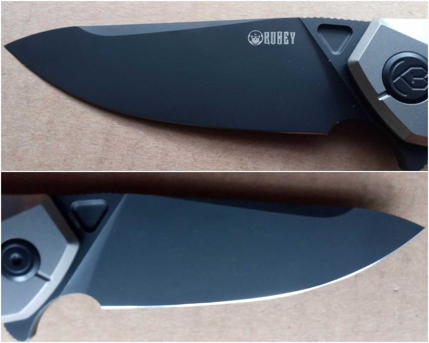 Nóż składany Kubey Nova Gray Titanium