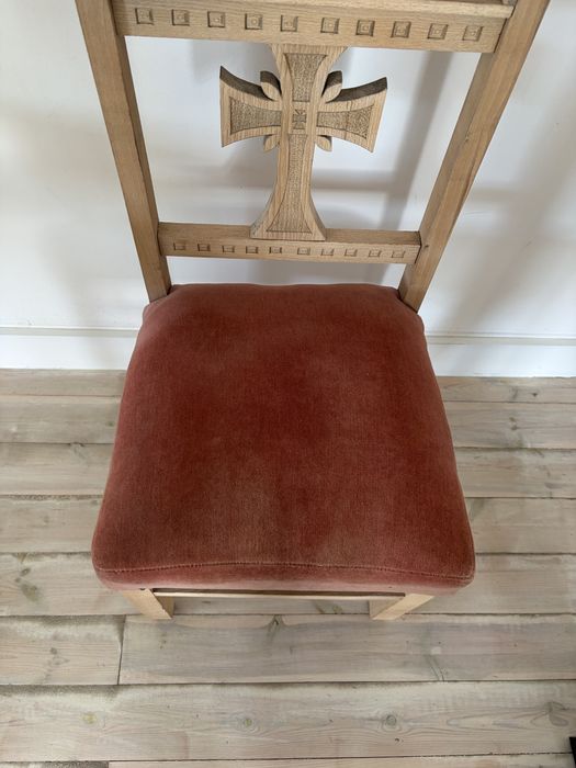 Antyk drewniany klęcznik modlitewny prie-dieu