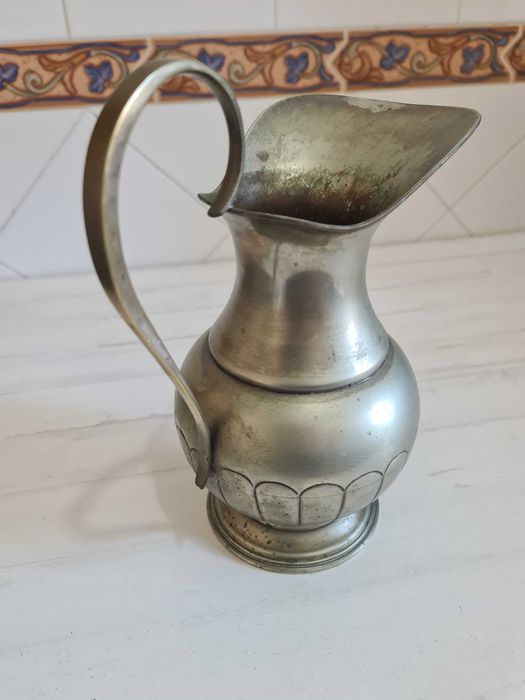 Jarra Vintage Alpaca 10 Prateada / Antique Nickel Silver Pitcher Jarro