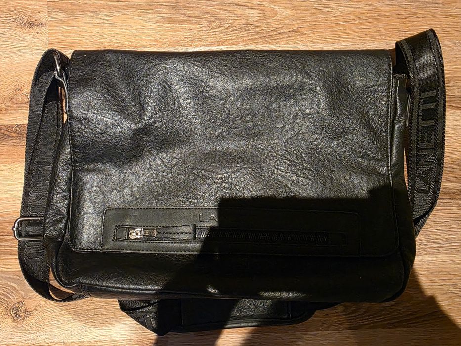 Torba na ramię skórzana męska Lanetti