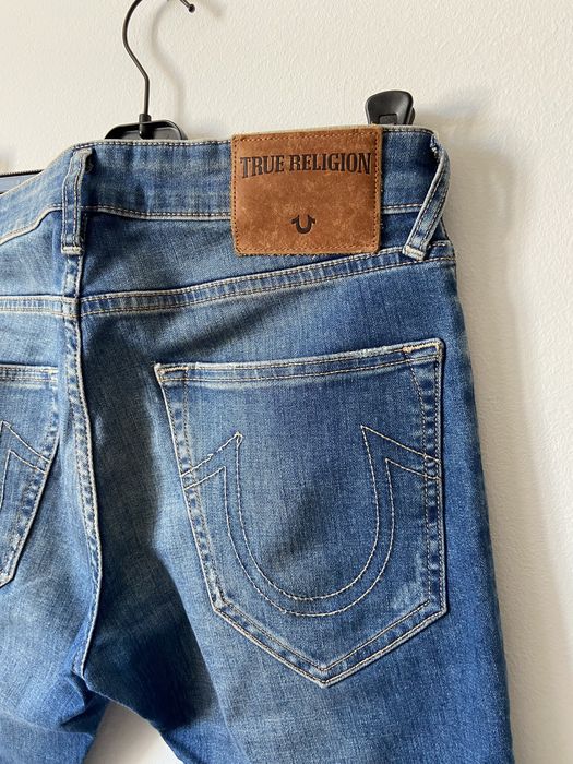 Jeansy męskie True Religion niebieskie 31 TONY Skinny