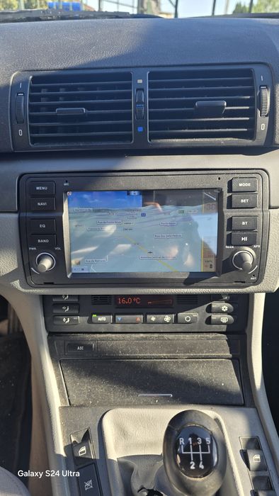 Rádio BMW E46 Android 14 com GPS (Novo)