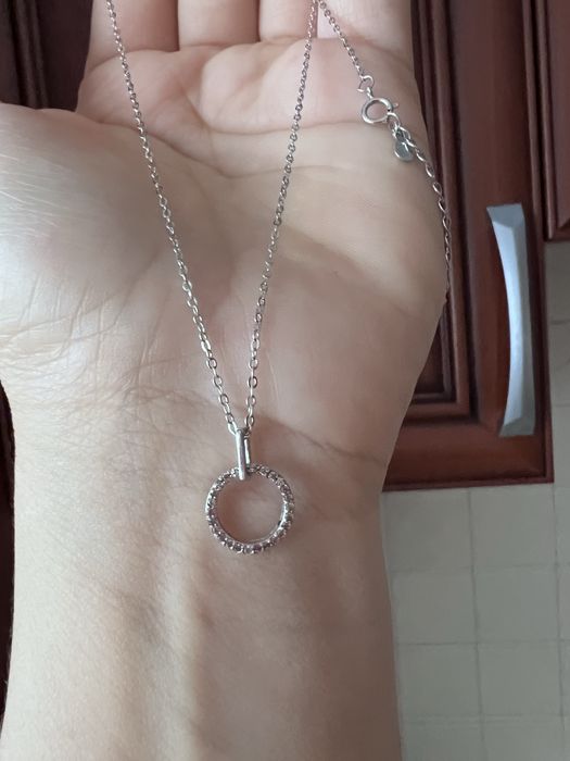 Кольє срібне геометрія