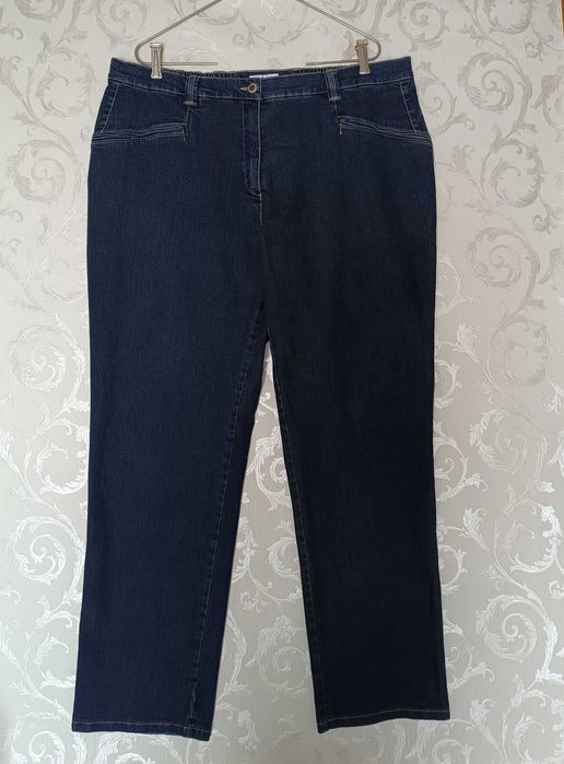 р 24-26 /  52-54 / 58-60-62 сині джинси штани довгі прямі великі батал