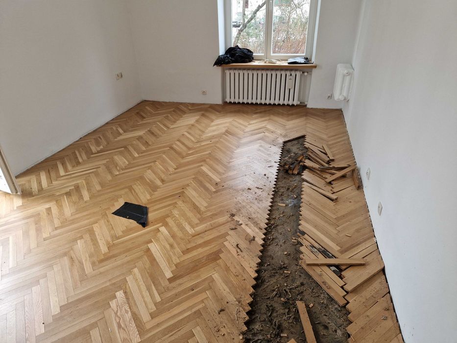 zrywanie Parkietu, usuwanie subitu, lepiku, smoły, kleju, wylewki