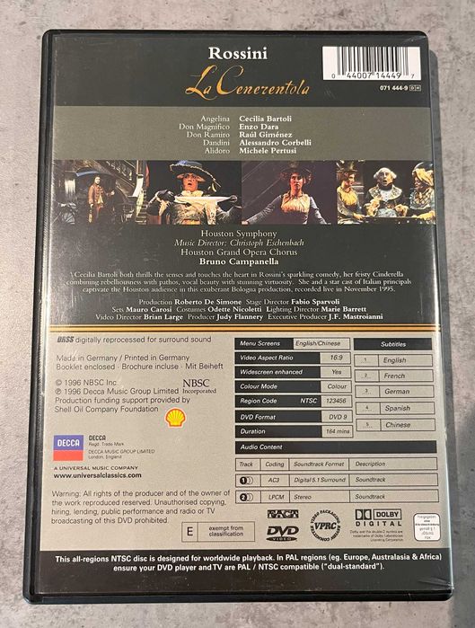 Rossini - La Cenerentola / DVD