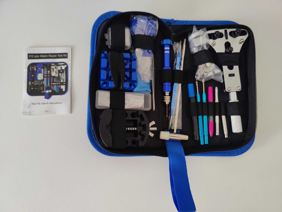 Kit de ferramentas para reparação de relógios